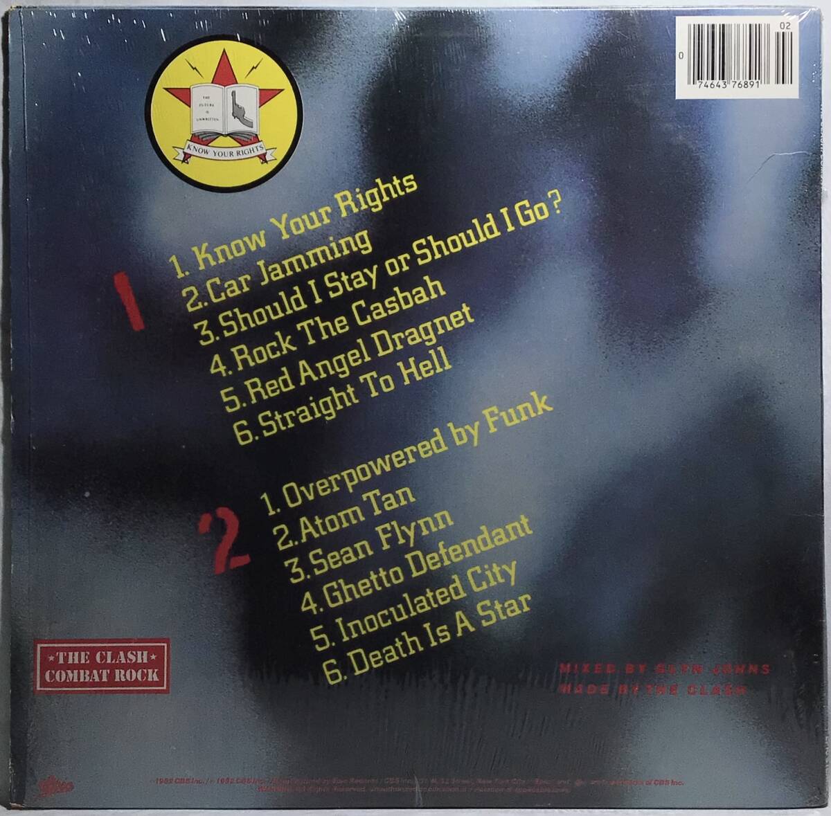 【米LPシュリンク】THE CLASH COMBAT ROCK 1982 US盤 LPレコード オリジナルインナースリーブ付 初回と同年の再発盤 PE 37689 FMLN2 試聴済_画像2