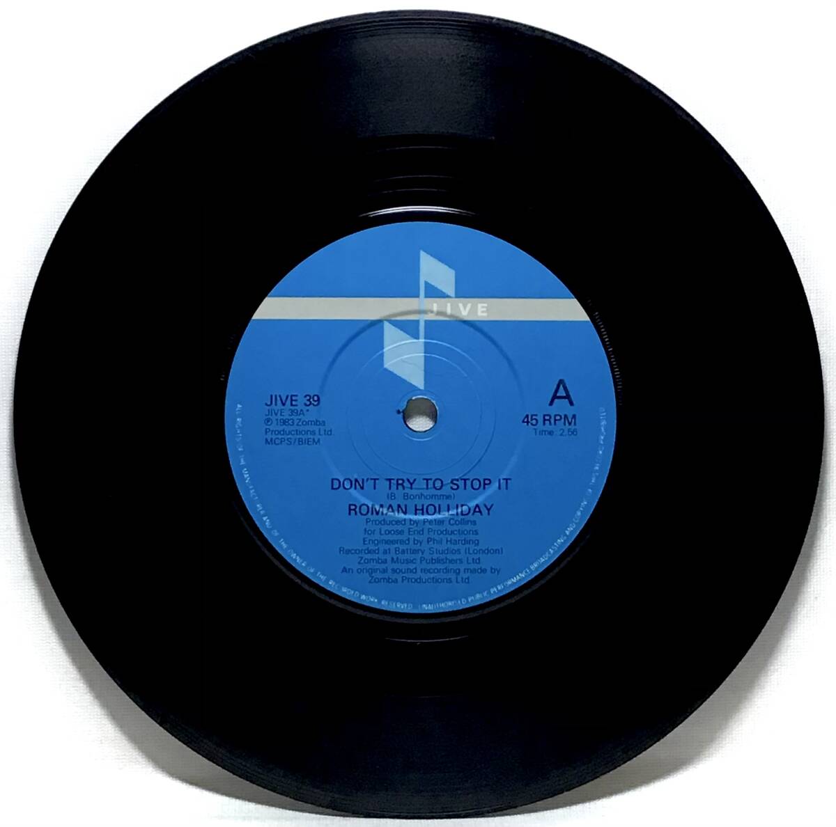 【英7】 ROMAN HOLLIDAY ローマンホリデイ DON'T TRY TO STOP IT おいらはハリキリボーイ BEAT MY TIME 1983 UK盤 7インチレコード 45 EPの画像3
