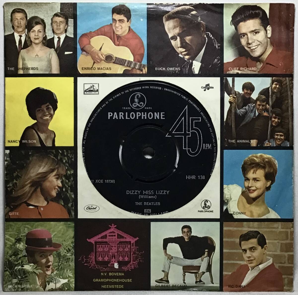 【蘭7】 THE BEATLES ザ・ビートルズ / DIZZY MISS LIZZY / YESTERDAY / 1965 オランダ盤 PARLOPHONE 7インチレコード EP 45 試聴済_画像1
