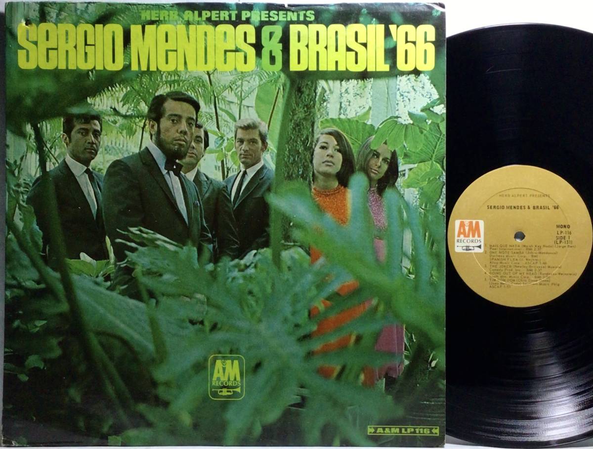 【米LPモノラル】 SERGIO MENDES & BRASIL '66 / 1966 A&M US盤 LPレコード MONO LP-116 セルジオ・メンデス 試聴済の画像1