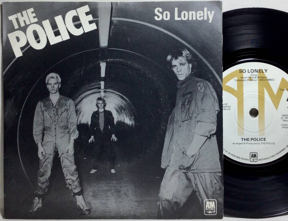 【英7】 THE POLICE / SO LONELY / NO TIME THIS TIME / 1978 UK盤 7インチシングルレコード EP 45 THE MODS PUNK 試聴済_画像1