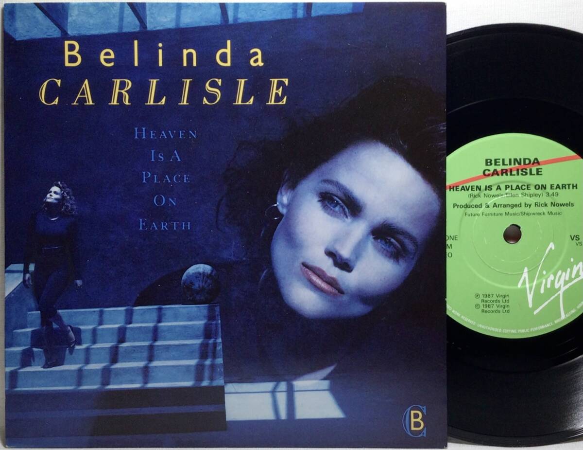 【英7】 BELINDA CARLISLE (GO-GO'S) HEAVEN IS A PLACE ON EARTH / WE CAN CHANGE 1987 UK盤 7インチレコード EP 45 TOWNHOUSE刻印 試聴済の画像1