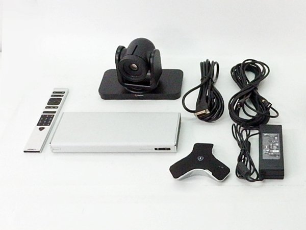 ■○ Polycom/Poly GroupSeries RealPresence Group 500 EagleEye リモコン/コードあり 動作確認初期化済_画像1