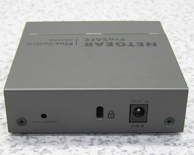 ■5台入荷 NETGEAR/ネットギア ギガビット5ポート インテリジェントハブ Gigabit Plus Switch GS105Ev2 初期化済み 送料一律520円_画像4