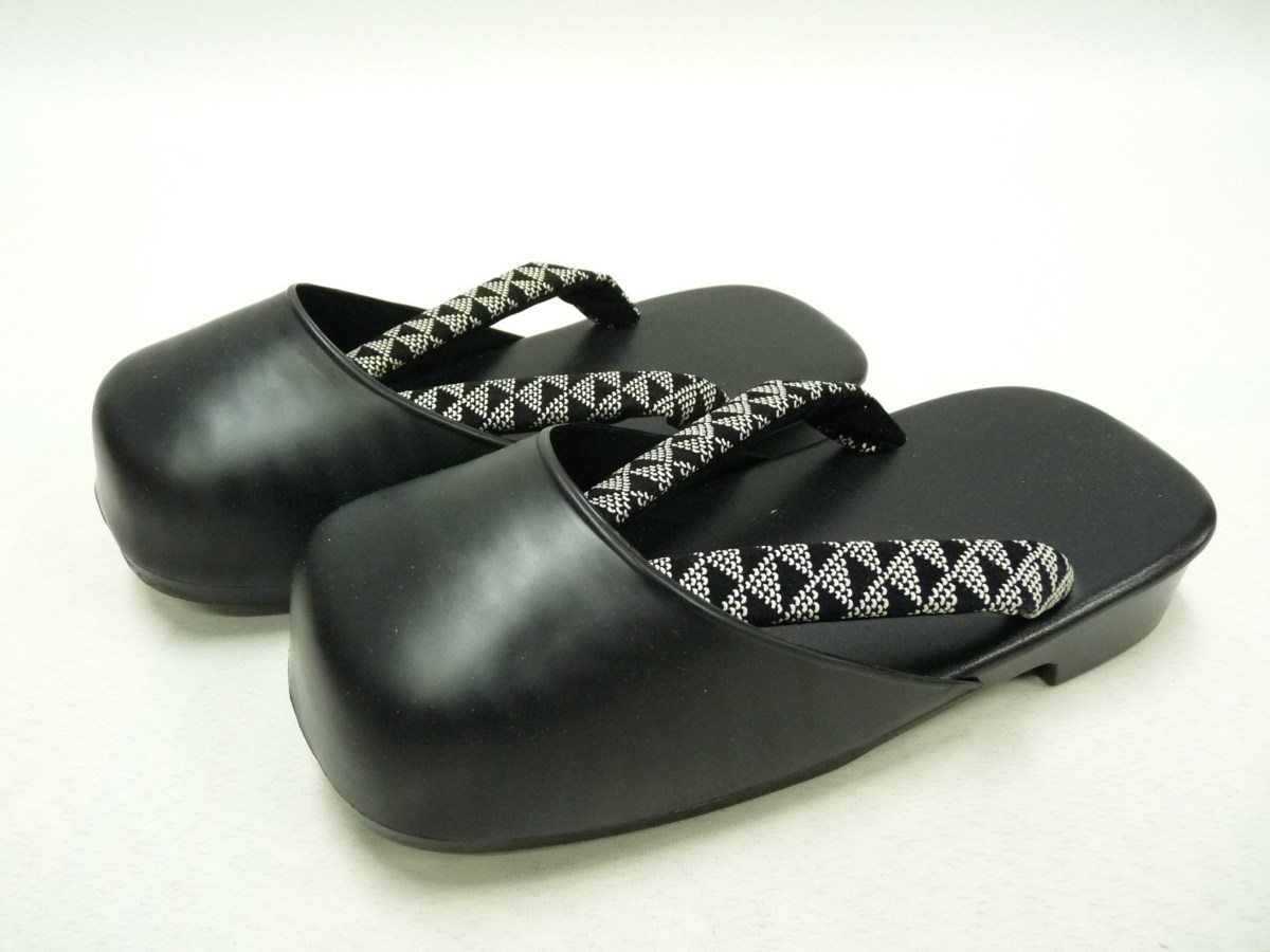 ma.. four season / new goods / sandals setta /seta/ nail leather zori / urethane bottom / protection against cold zori rain zori black -L-22-3. writing sama 