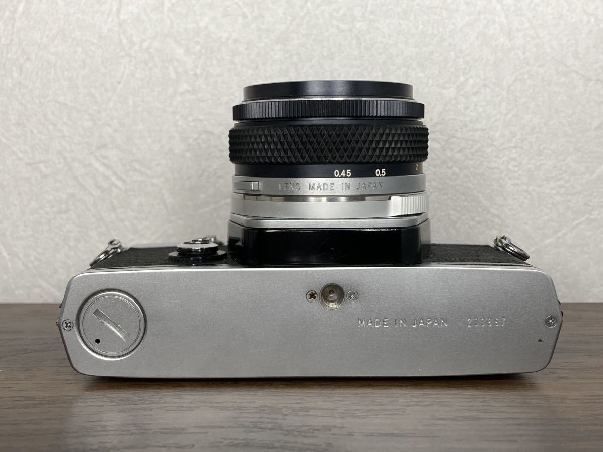 Y259【カメラケース付き】 オリンパス OLYMPUS OM-1 + OM-SYSTEM F.ZUIKO AUTO-S 50mm F1.8 フィルムカメラ 単焦点レンズ マニュアル_画像5