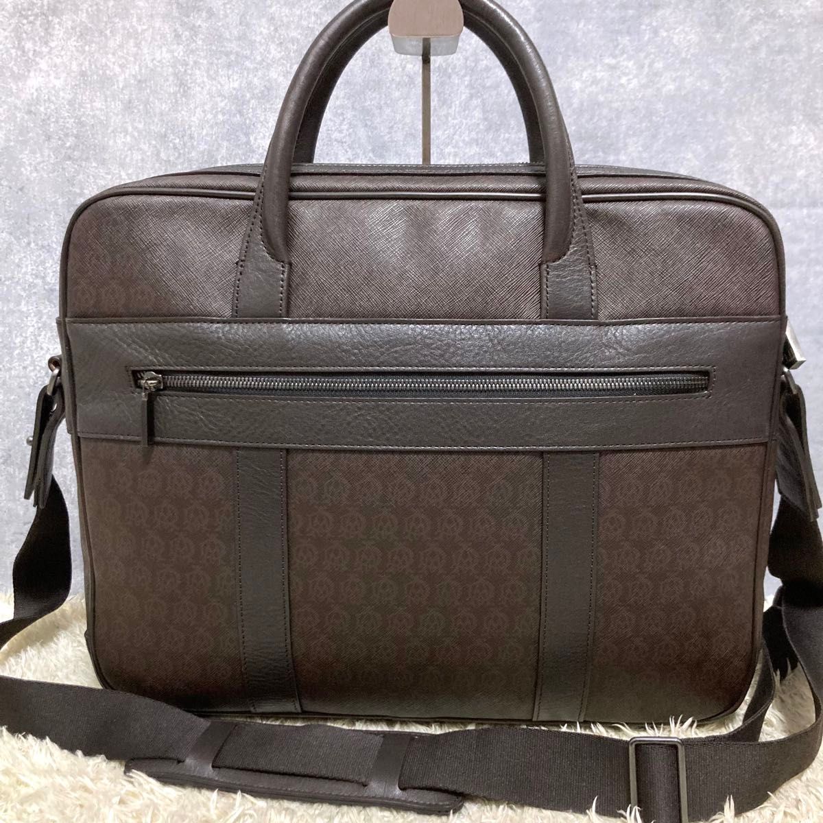 極美品】dunhill ダンヒル ビジネスバッグ レザー 本革 PVC 極美品】dunhill ダンヒル ビジネスバッグ レザー 本革 PVC