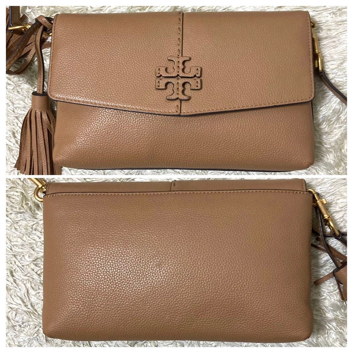 美品】トリーバーチ マックグロー ショルダーバッグ レザー 本革 美品】トリーバーチ マックグロー ショルダーバッグ レザー 本革