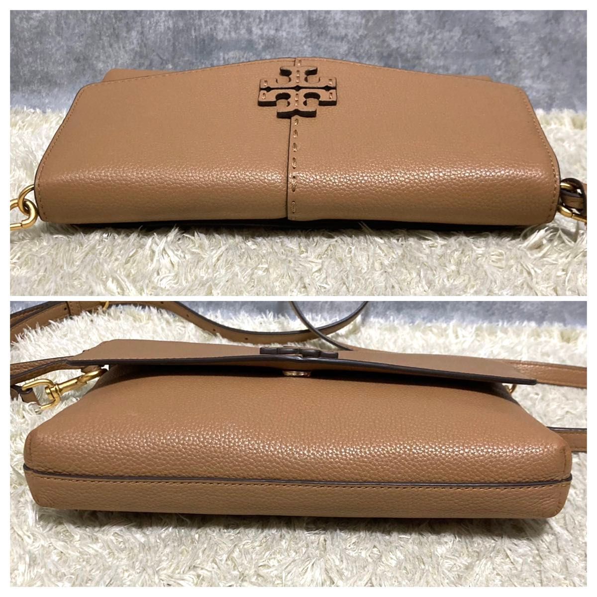 美品】トリーバーチ マックグロー ショルダーバッグ レザー 本革 美品】トリーバーチ マックグロー ショルダーバッグ レザー 本革