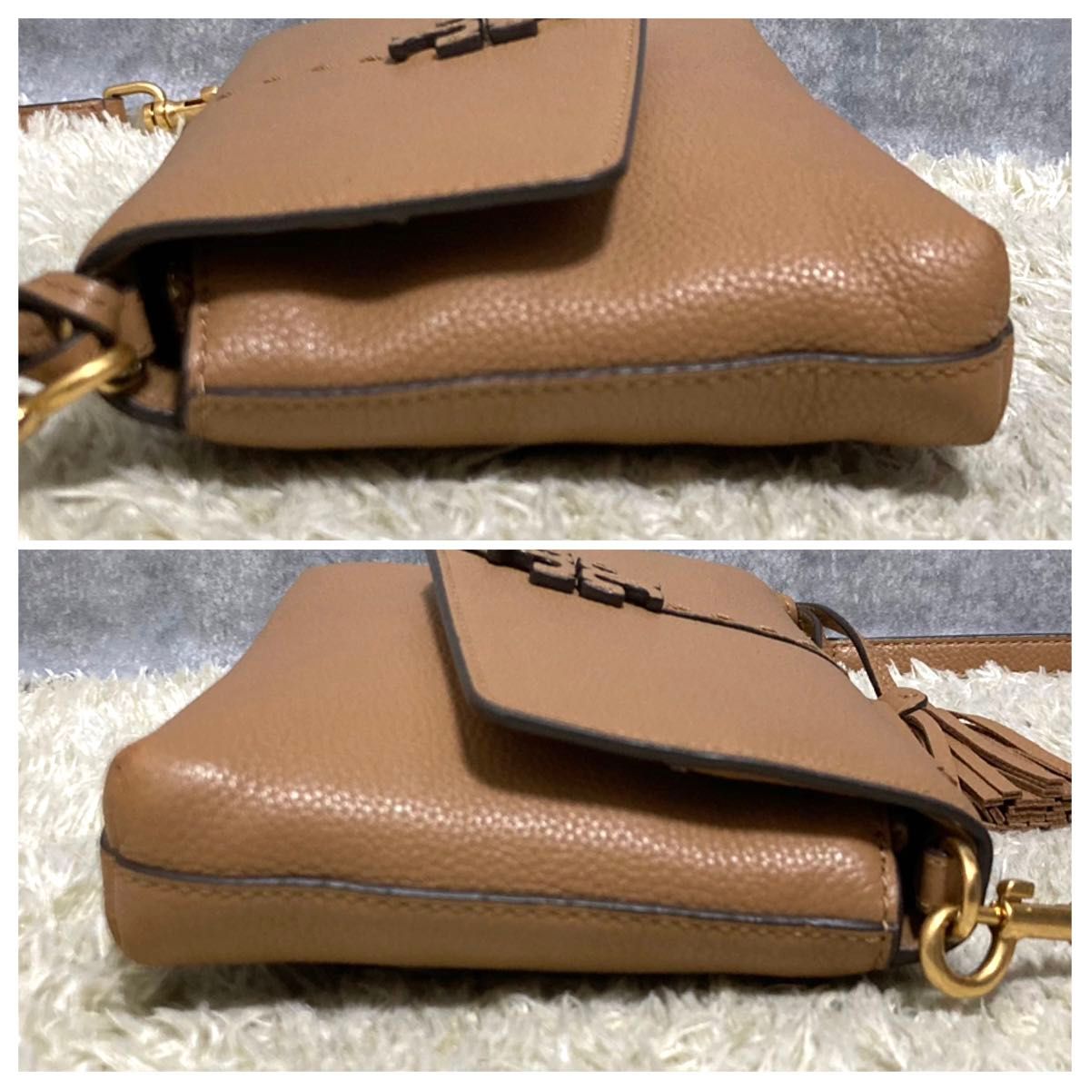 美品】トリーバーチ マックグロー ショルダーバッグ レザー 本革 美品】トリーバーチ マックグロー ショルダーバッグ レザー 本革