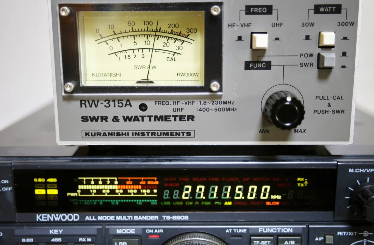 ケンウッド　TS-690S　HF/50MHz　オールモード　無線機　ゼネカバ送信改造済1.62～30MHz　アンテナチューナー付き　CB無線送信可_画像5