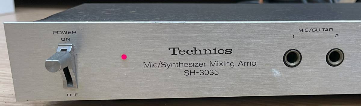 y405E Technics Synthesizer Mixing Amp SH-3035 動作未確認 オーディオ マイク シンセサイザミキシングアンプ パナソニック_画像8