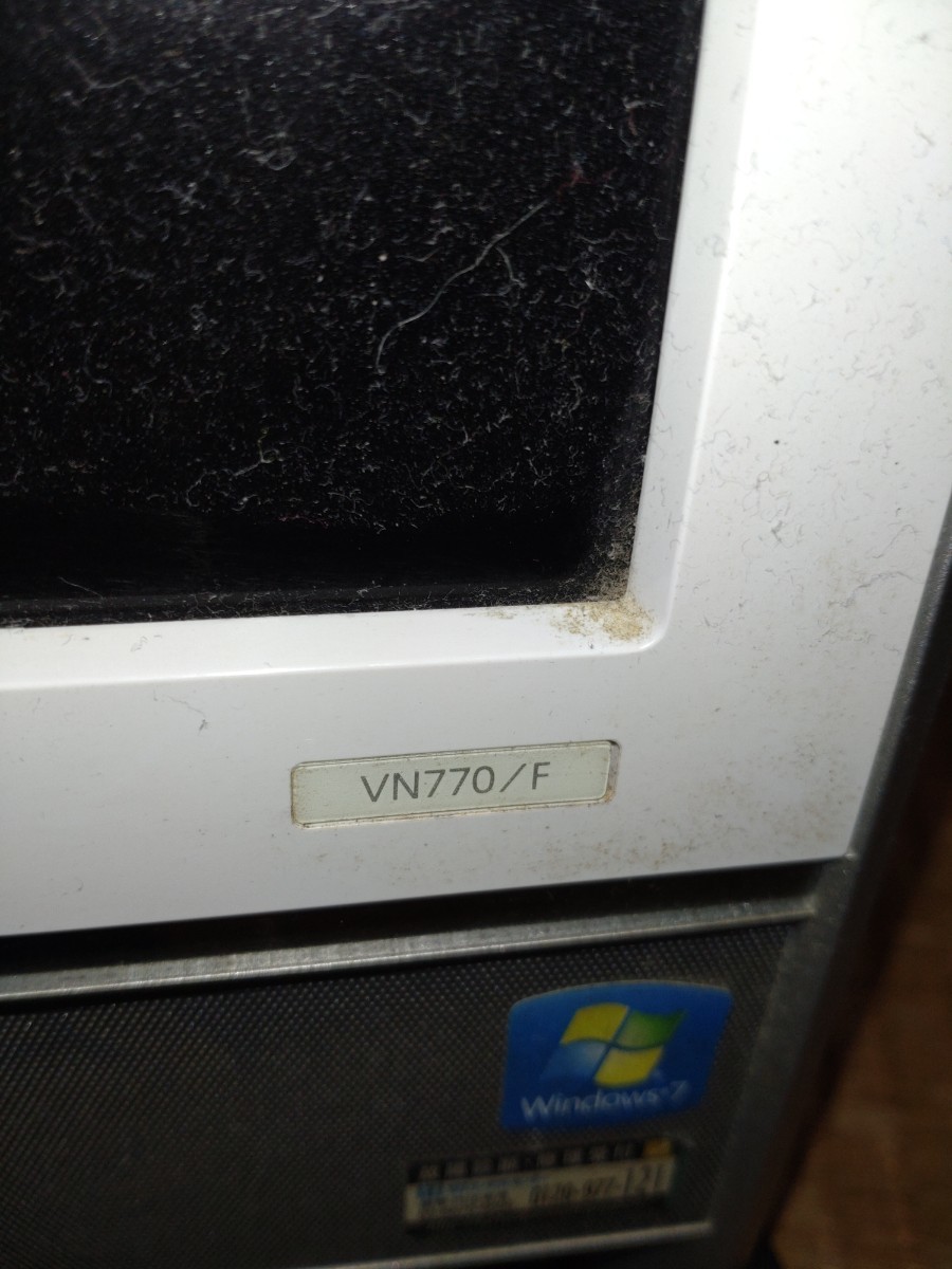 NEC パソコン　VN770F　モニター一体型タイプ　ジャンク品_画像2