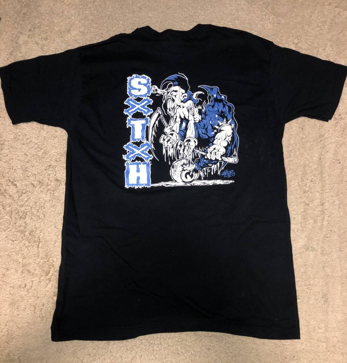 ★新品未使用★ex-MAD MONGOLS★SxTxH Tシャツ★Lサイズ★サイコビリーネオロカビリーパンクハードコア★psychobillyの画像3