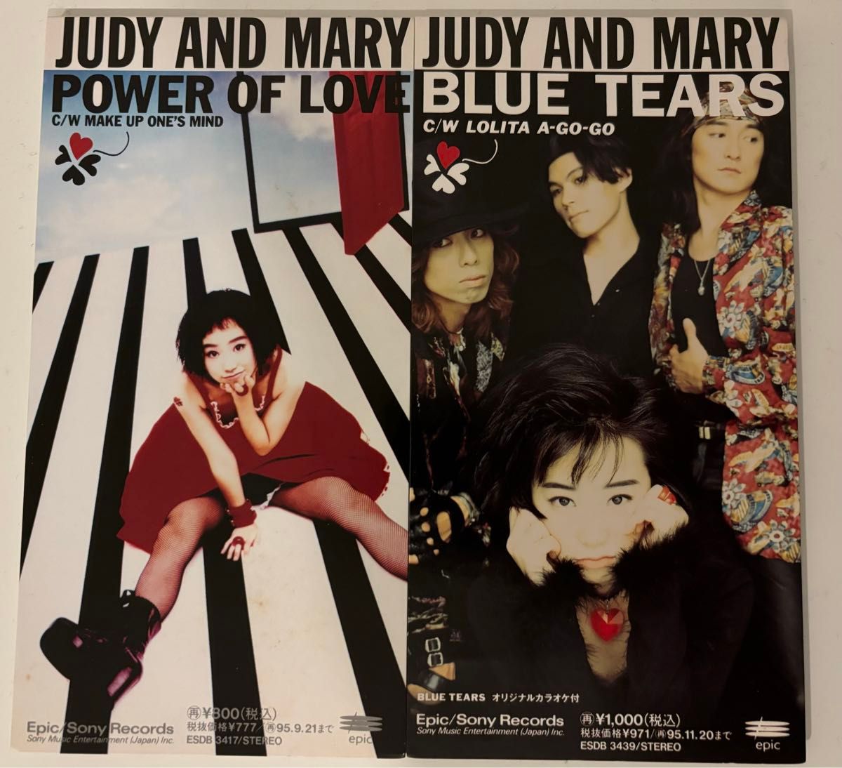 ＪＵＤＹ ＡＮＤ ＭＡＲＹ／ＰＯＷＥＲ ＯＦ ＬＯＶＥ／ＢＬＵＥ ＴＥＡＲＳ　　8センチCDシングル２枚セット