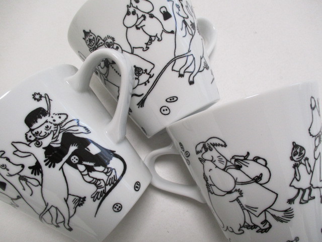  Moomin mug 3 piece cup ceramics 