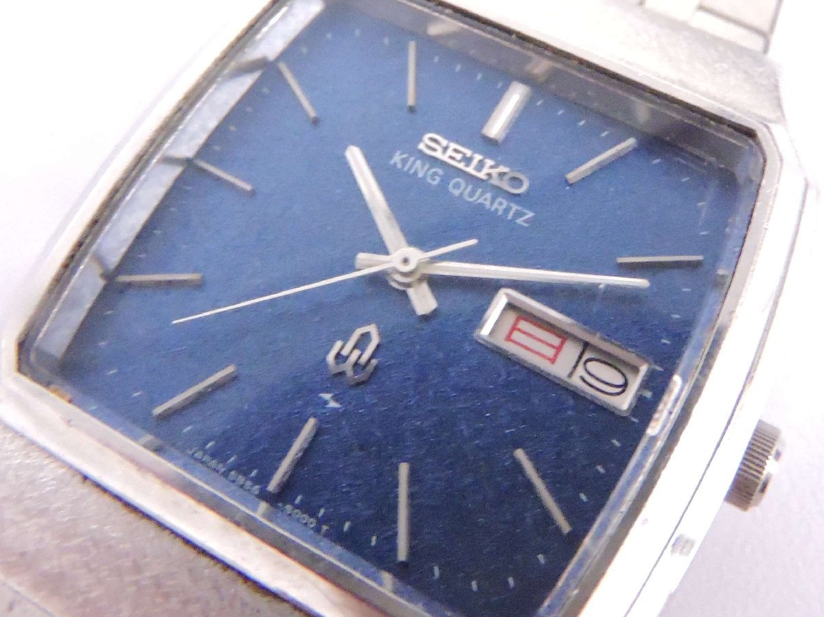 SEIKO セイコー KING QUARZ キングクオーツ 5856-5000 クオーツ Cal.5856 メンズ腕時計 電池交換済 1978年製_画像4