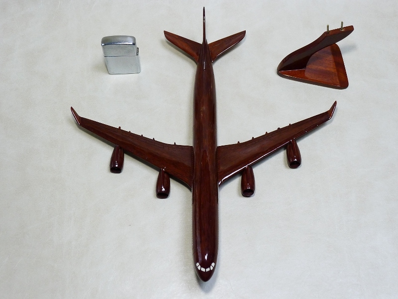 珍品！ ◆ エアバス A340 / 木製 ◆ 1/200 wooden airplane ◆ 店舗・ディスプレイ / インテリア・オブジェ ◆ Airbus A340_画像8