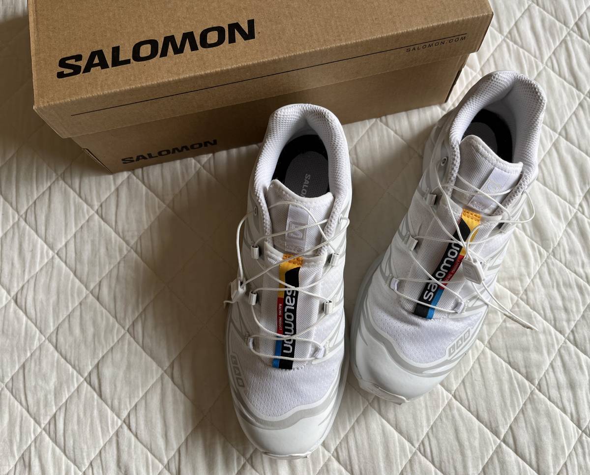 人気ドゥーズィエムクラス購入SALOMON XT-6サロモンスニーカー白24.5センチ_画像1