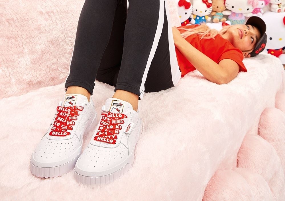 特価即決 【未使用】 PUMA ★ HELLO KITTY CALI WNS (23.5cm) ★ プーマ ハローキティ カリ コラボ 372328 税込定価1万3200円 箱付き_画像10