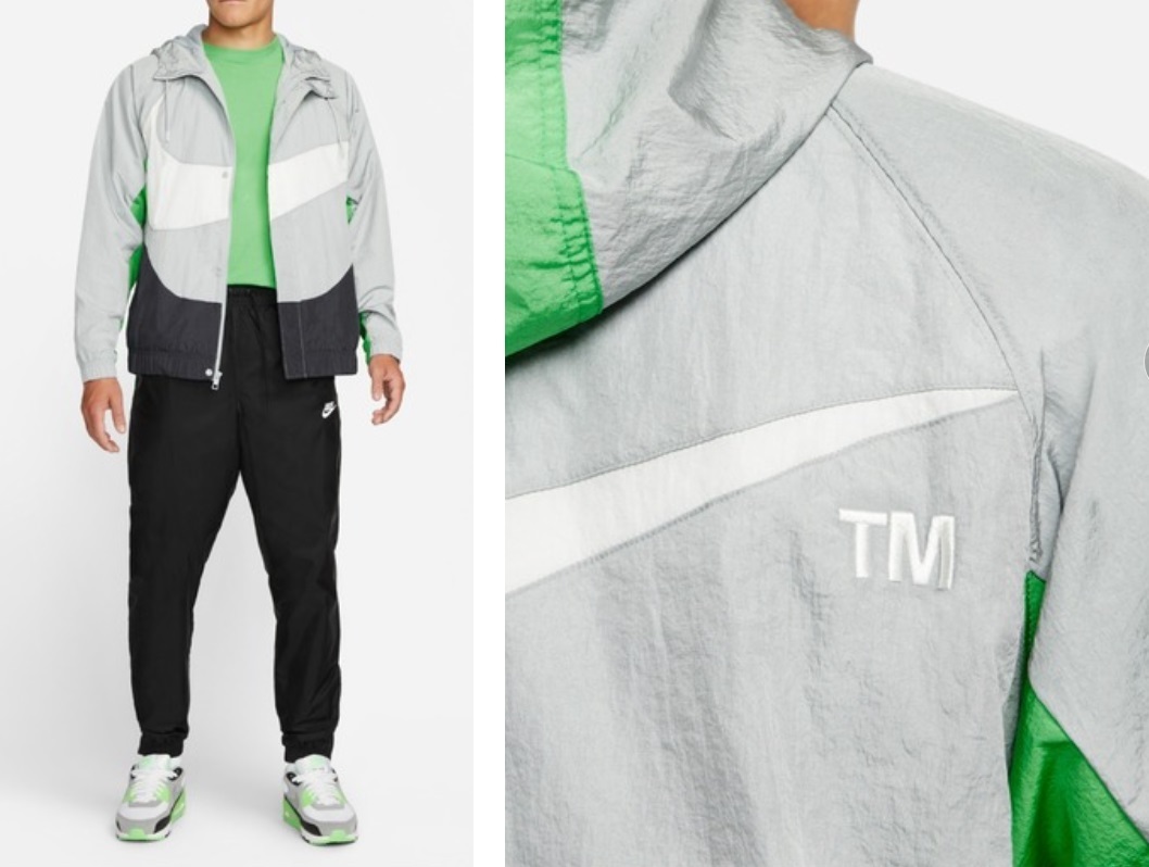 特価即決【未使用】 NIKE ★ NSW SWOOSH WOOVEN JACKET (Mサイズ) ★ ナイキ ビッグ スウッシュ ジャケット DD5968 税込定価1万4300円_画像5