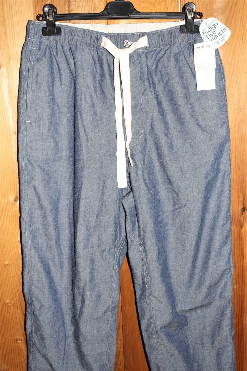 送料無料 即決【未使用】 nanamica ★ Chambray Easy Pants Indigo (W34) ★ ナナミカ シャンブレー イージーパンツ SUCS343 の画像4