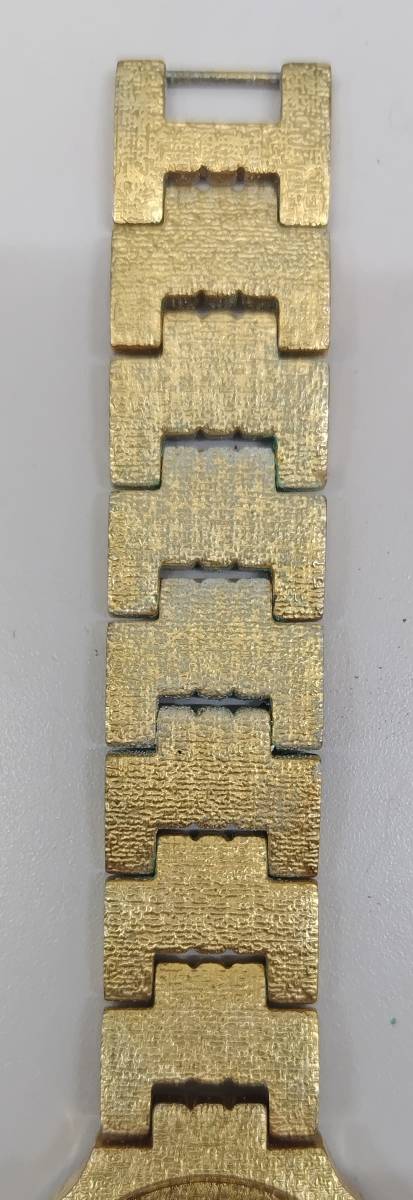 Hari Corinne FINE GOLD DIAL 999.9 ゴールド文字盤 メンズ クオーツ 腕時計 動作未確認 ジャンク 6534_画像4