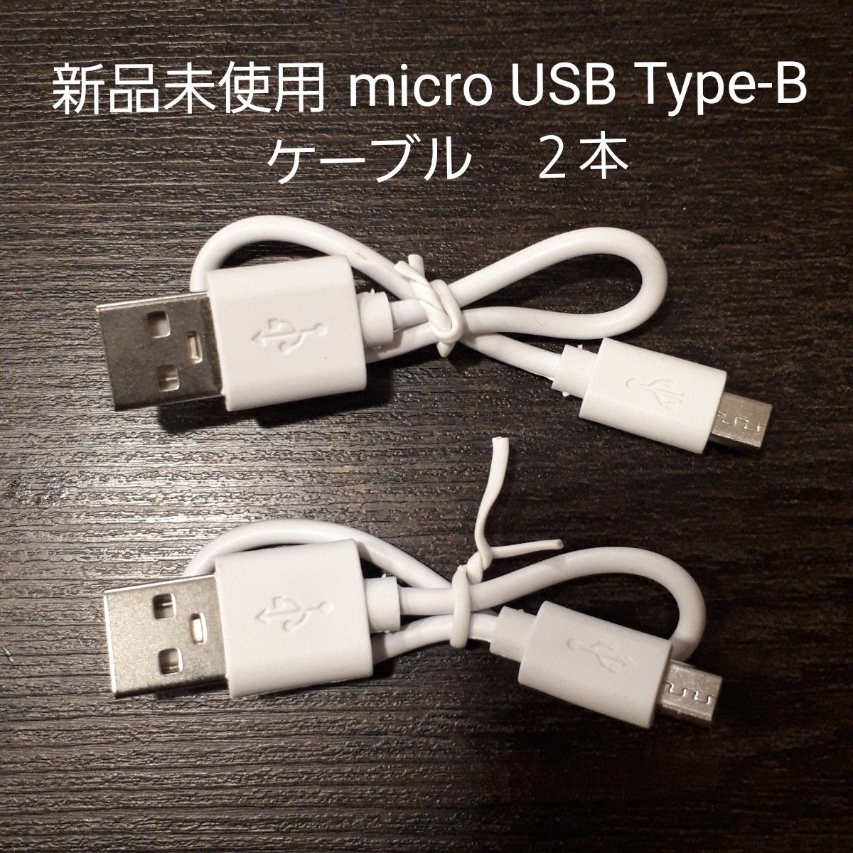 micro USB Type-B  ケーブル　２本