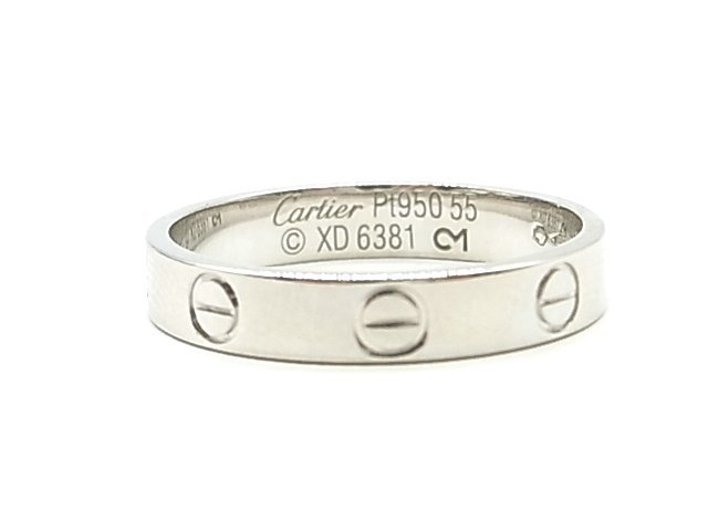 g18830　Cartier　ラブリング　Pt950　USED　美品　4.5g　#55_画像5