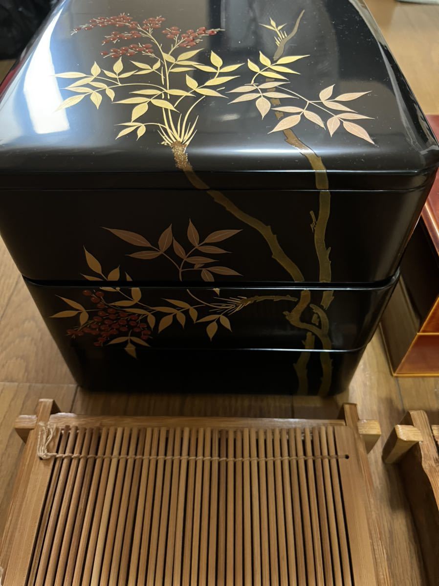 まとめ売り 重箱 食器 そば うるし塗装 伝統工芸 飛騨の画像2
