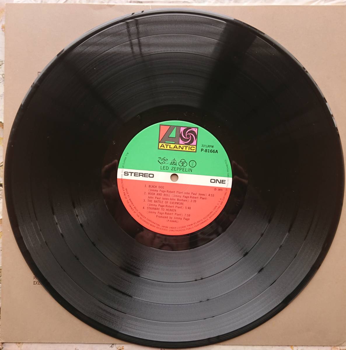 レッド・ツエッペリン 中古LPレコード Ⅱ&Ⅳ 2枚_画像9