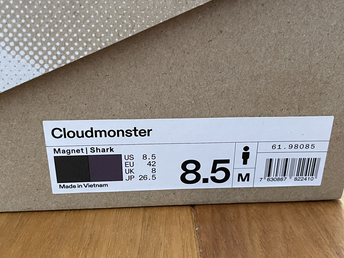 【超美品】on cloudmonster 26.5cm US8.5 オン クラウドモンスター 10km程度使用_画像2