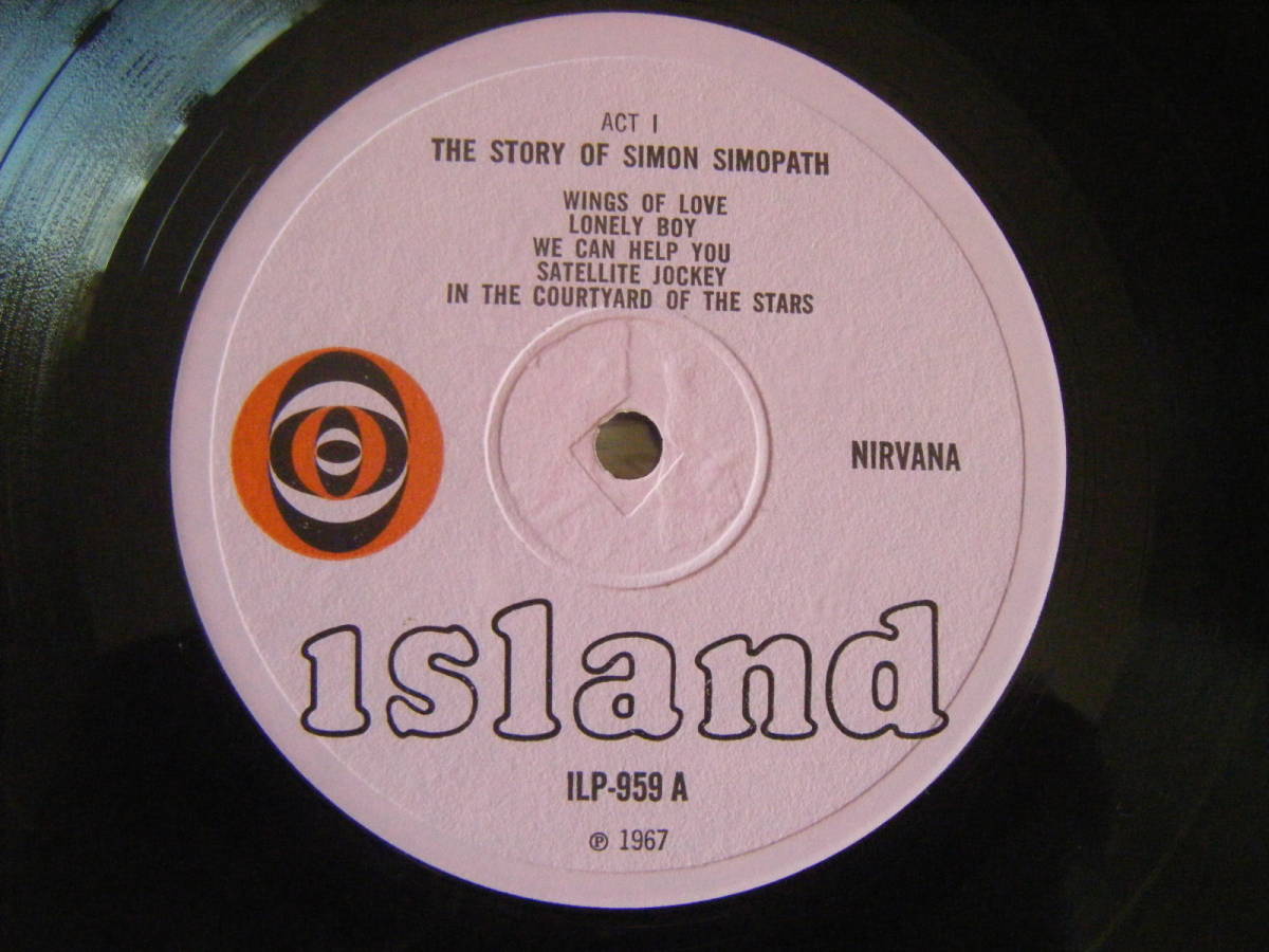 ★[英原盤] Nirvana 1st 激レアMONO良好品/初回Orange Ball Label/The Story Of Simon Simopath/Late60s UK Psyche Legend/ニルヴァーナ_画像4