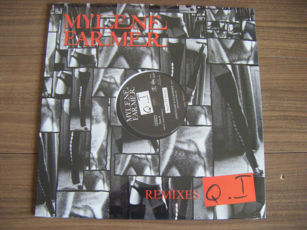 ★[未開封仏原盤12Maxi] Mylene Farmer/Q.I (Remixes)/3 Version/33 RPM/from 6th Album Avant Que l'ombre/ミレーヌ・ファルメール _画像1