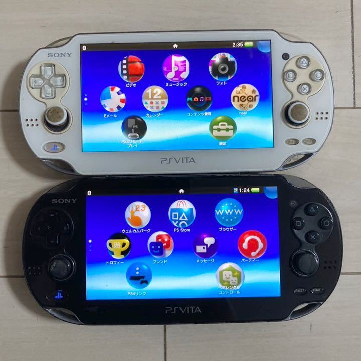 SONY PSVITA PCH-1000 本体 2台 セット まとめて 初期化 起動 ピーエス ビータ ヴィータ プレイステーション ジャンク 部品取り 送料無料_画像1