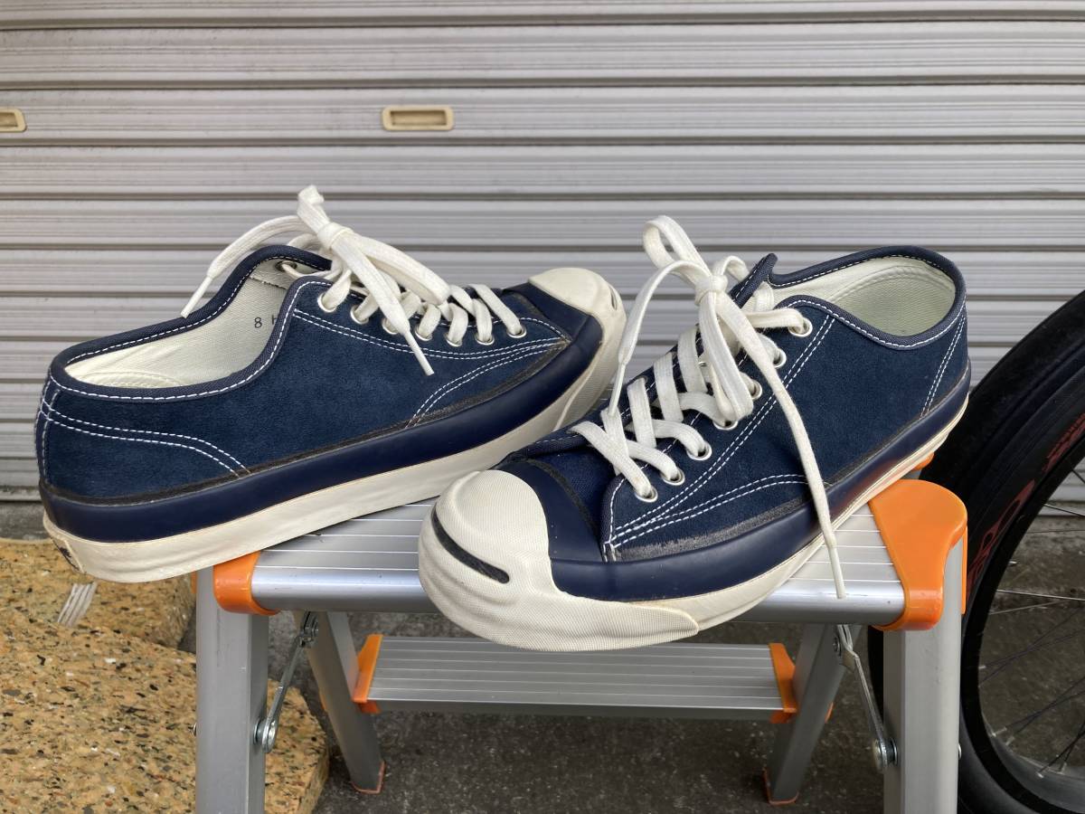 2402ビンテージ レプリカCONVERSEコンバース×NハリN.HOOLYWOODジャックパーセルJACK PURCELLアディクトADDICTスウェード70NAVYネイビー紺_画像2