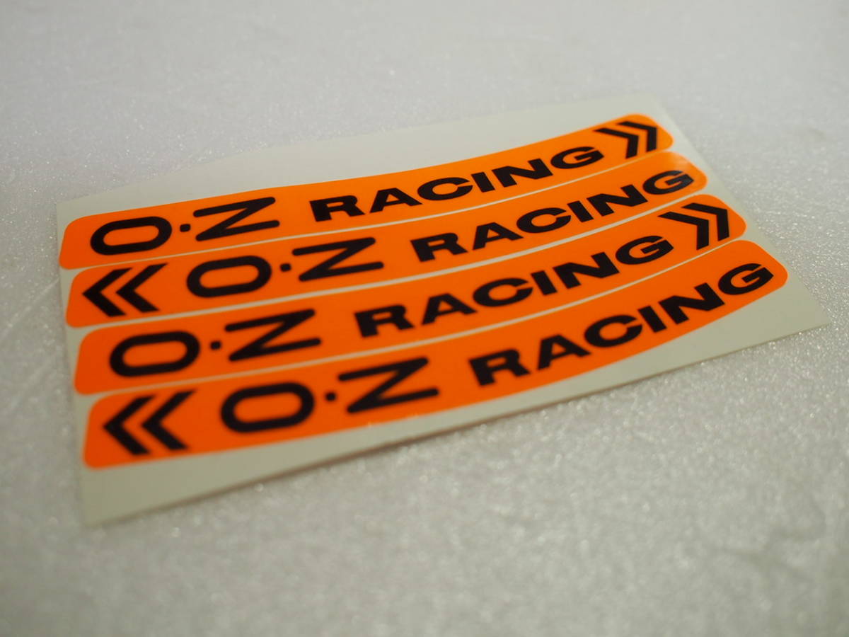 先日入荷 2023 新作 O・Z Racing ホイール ステッカー 蛍光オレンジ MotoGp モトGP 4枚セット（1台分）YZR-M1 YZF-R_画像1