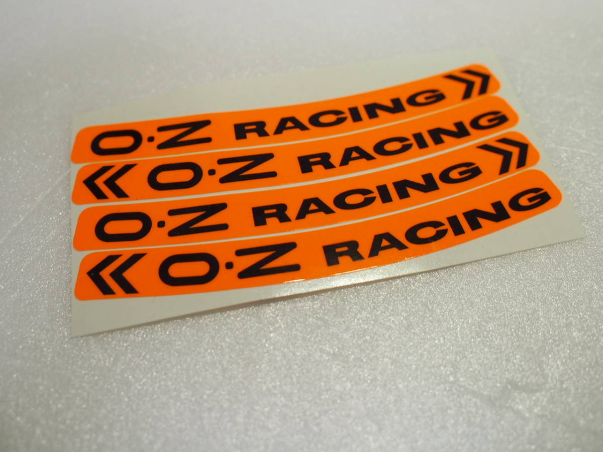 先日入荷 2023 新作 O・Z Racing ホイール ステッカー 蛍光オレンジ MotoGp モトGP 4枚セット（1台分）YZR-M1 YZF-R_画像2