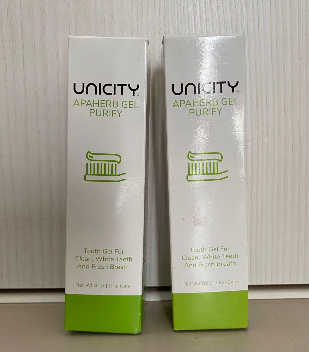 【新品】UNICITYユニシティ　アパハーブジェルピューリファイ ２本セット　歯磨き粉　ホワイトニング