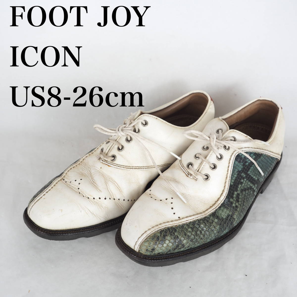 MK4701*FOOT JOY*フットジョイ*ICON*メンズゴルフシューズ*US8-26cm*白_画像1