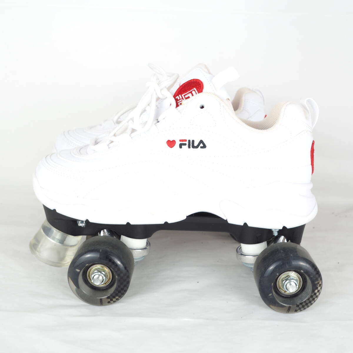 MK4977*FILA*フィラ*ジュニア*ローラースケート*US6.5-23.5cm*白_画像3