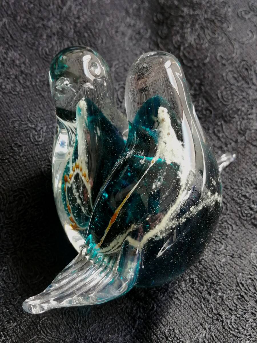 MALIA MALCO作 1999年製　小鳥　ガラス工芸 MALTA製　送料無料　ミラマルコ　マルタ_画像1
