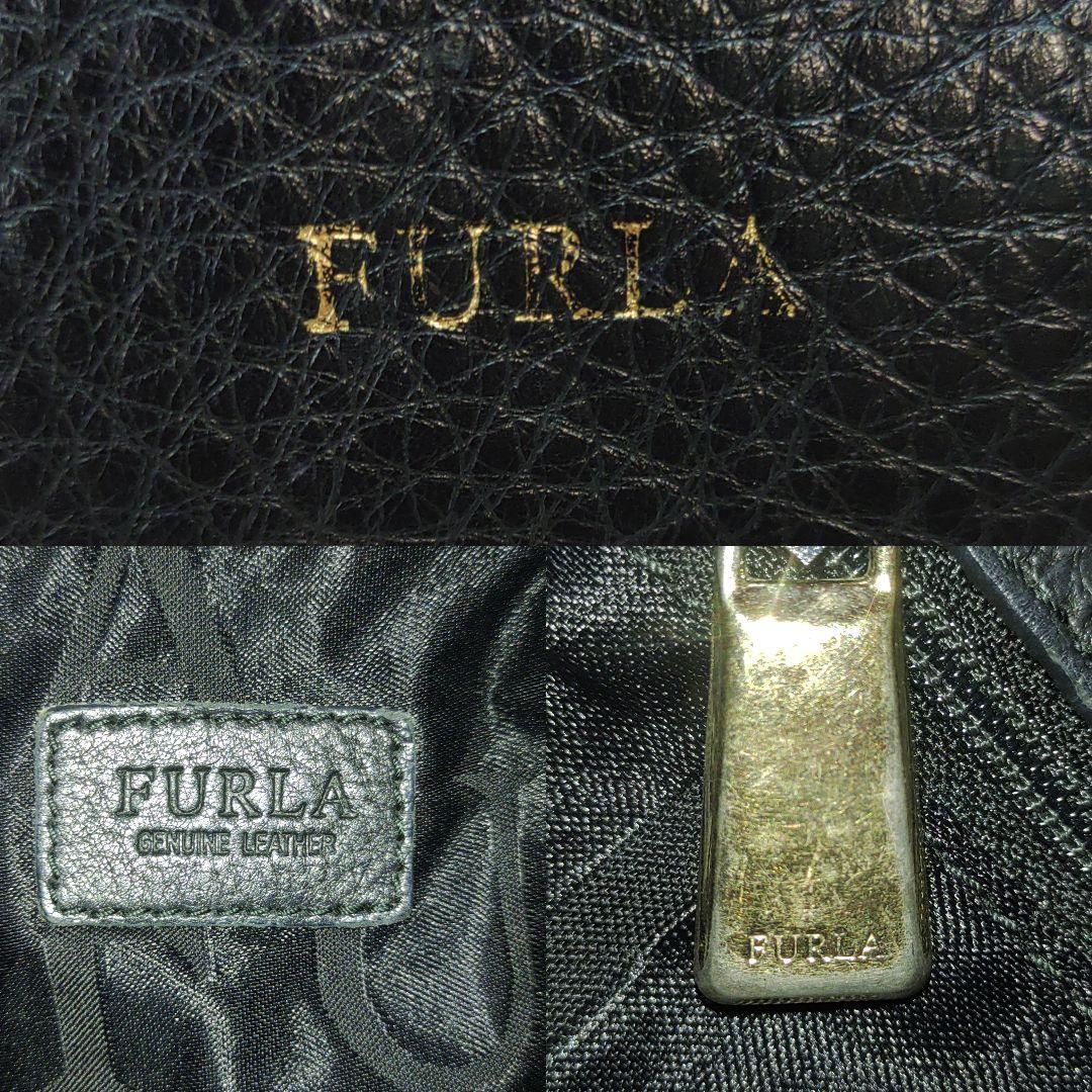 フルラ FURLA トートバッグ ビジネスバッグ メンズ レディース レザー 本革 シボ革 肩掛け ショルダー A4可 PC可 大容量 黒色 ブラック_画像8