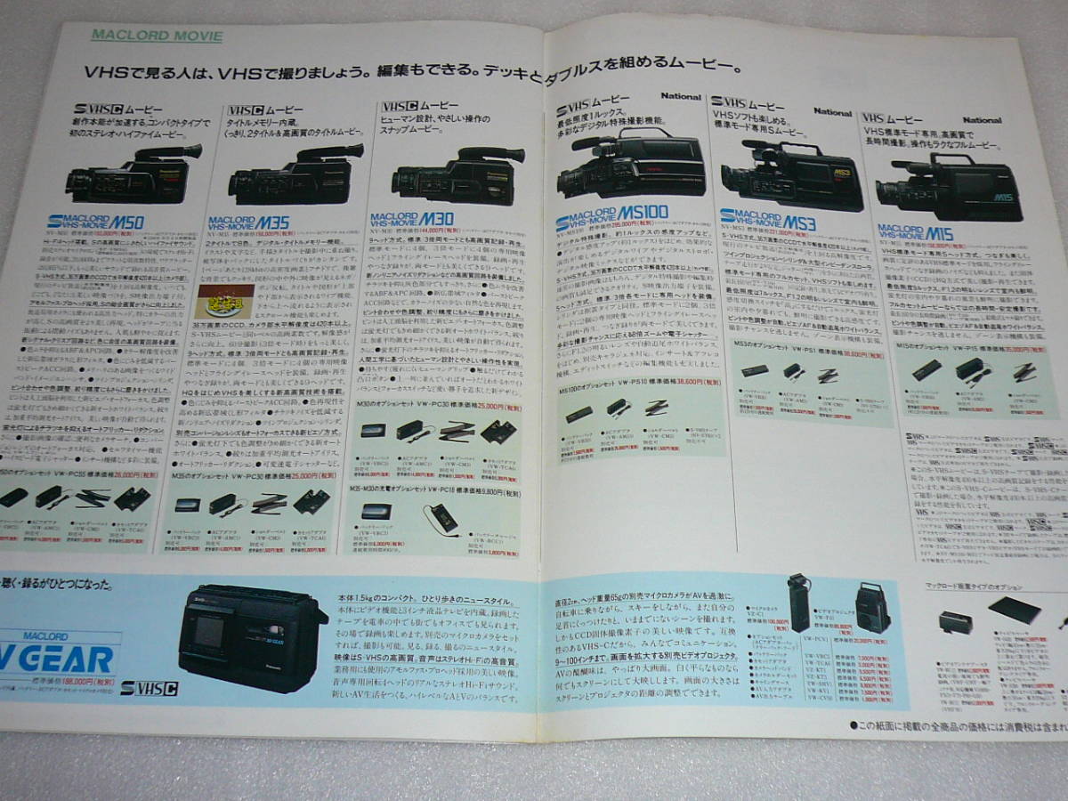 Panasonic VHSデッキ総合カタログ’89-4 NV‐V10000 NV-FS70 NV-BS3 NV-FS1000 NV-DS1 NV-FS1 NV-FS5_画像9