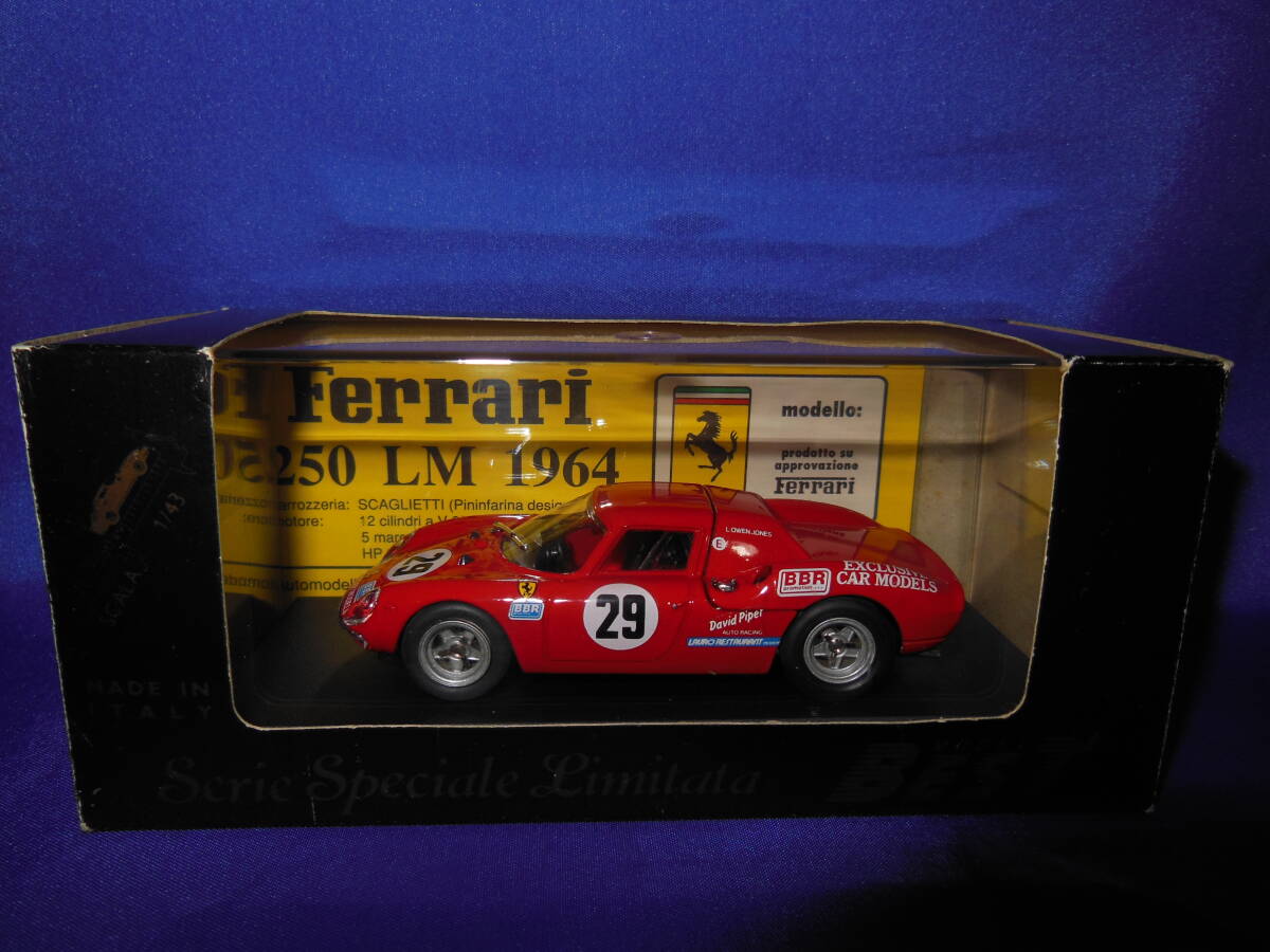 1/43　BEST MODEL　フェラーリ　FERRARI　250LM　1992年　MONZA　レッド　イタリア製　MADE IN ITALY_画像1