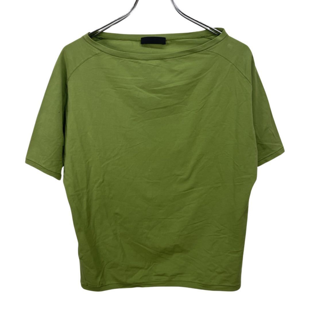 PRADA Prada lady's green short sleeves T-shirt tops 