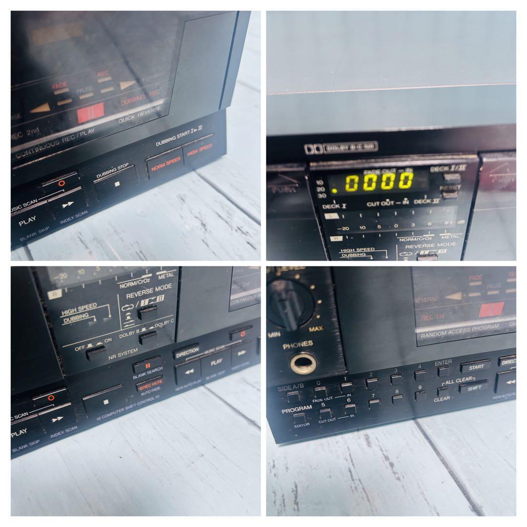 VICTOR ビクター　TD-WR99 ステレオカセットデッキ　現状品　通電確認　TWIN REVERSE STEREO CASSETTE DECK　ツインリバース_画像7