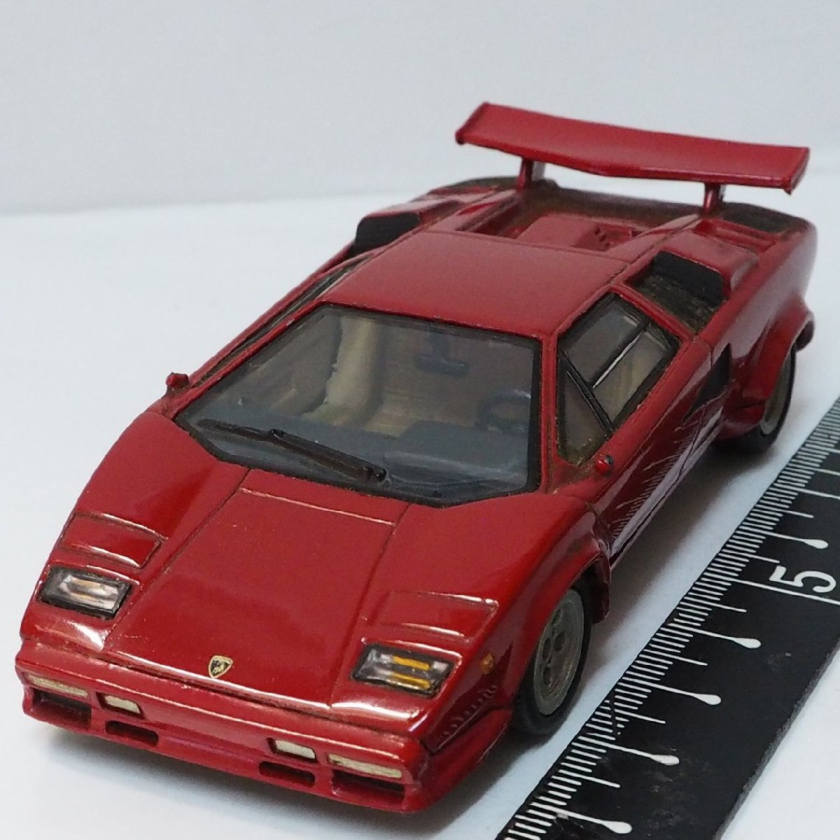 del prado【1985 ランボルギーニ カウンタック LAMBORGHINI COUNTACH 赤レッド】1/43ミニカー■デル・プラド 付録【中古・本体のみ】送料込_画像１