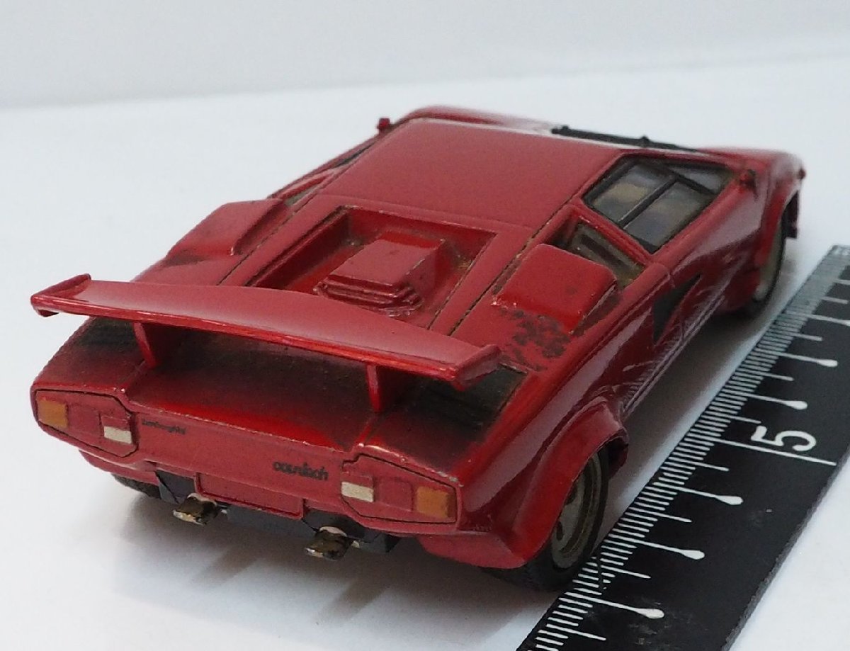 del prado【1985 ランボルギーニ カウンタック LAMBORGHINI COUNTACH 赤レッド】1/43ミニカー■デル・プラド 付録【中古・本体のみ】送料込_画像３