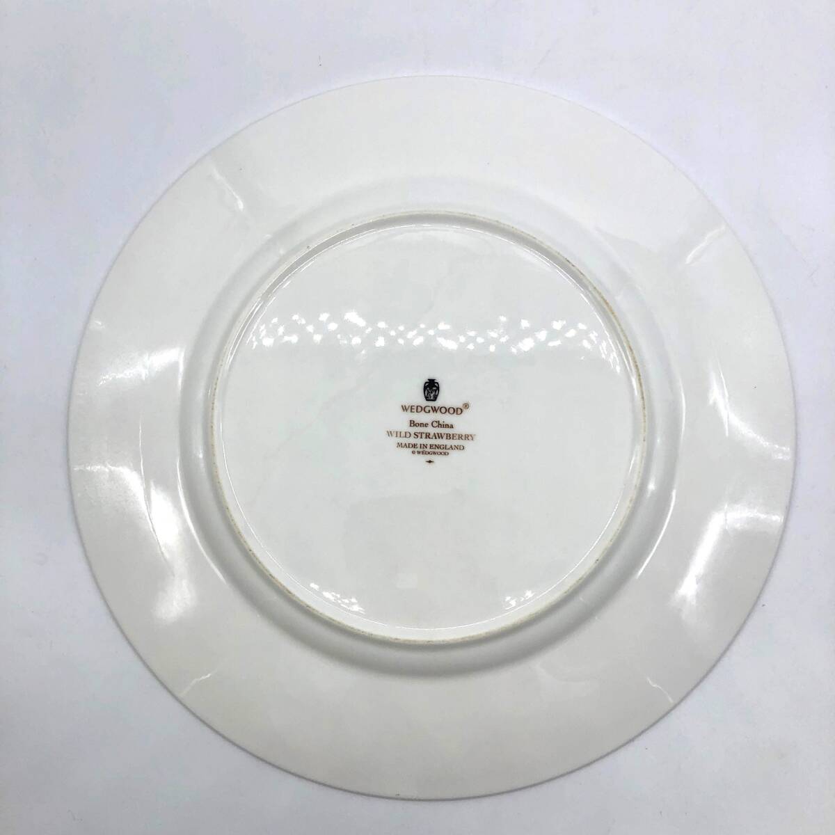 【中古品】WEDGEWOOD ウェッジウッド ワイルドストロベリー プレート27cm 壺印 アンティーク（管13355） _画像2